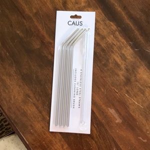4 Stainless Steel Straws